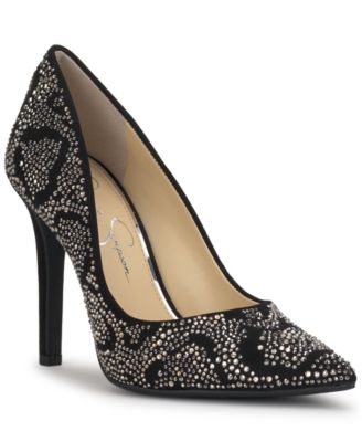 Jessica Simpson - Women's Cassani Rhinestone Pointed-Toe Pumps