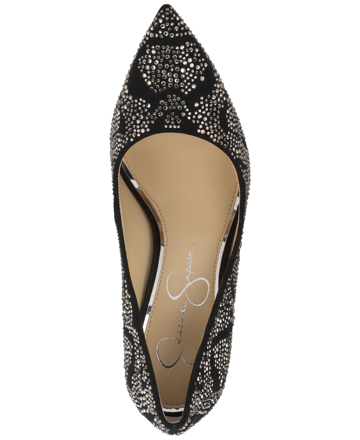 Jessica Simpson Women's Cassani Rhinestone Pointed-toe Pumps In Black