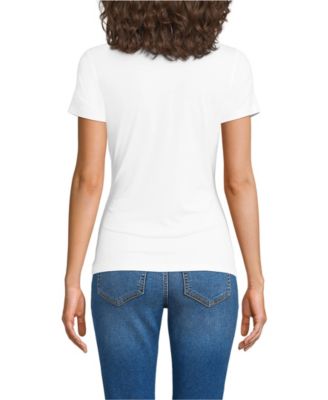 Women's Petite Short Sleeve Cooling Crew Neck T-Shirt