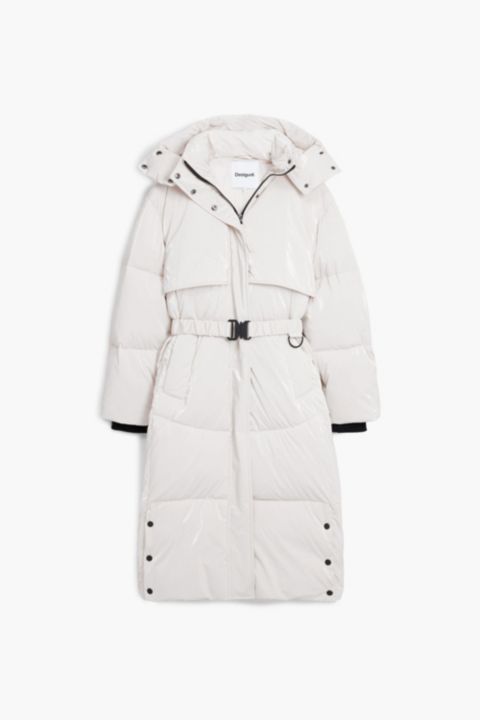 Женские куртки Desigual Women's Long padded coat with belt