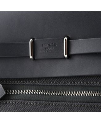 Pre-Owned Hermes 20 Herbag Zip Toile and Leather