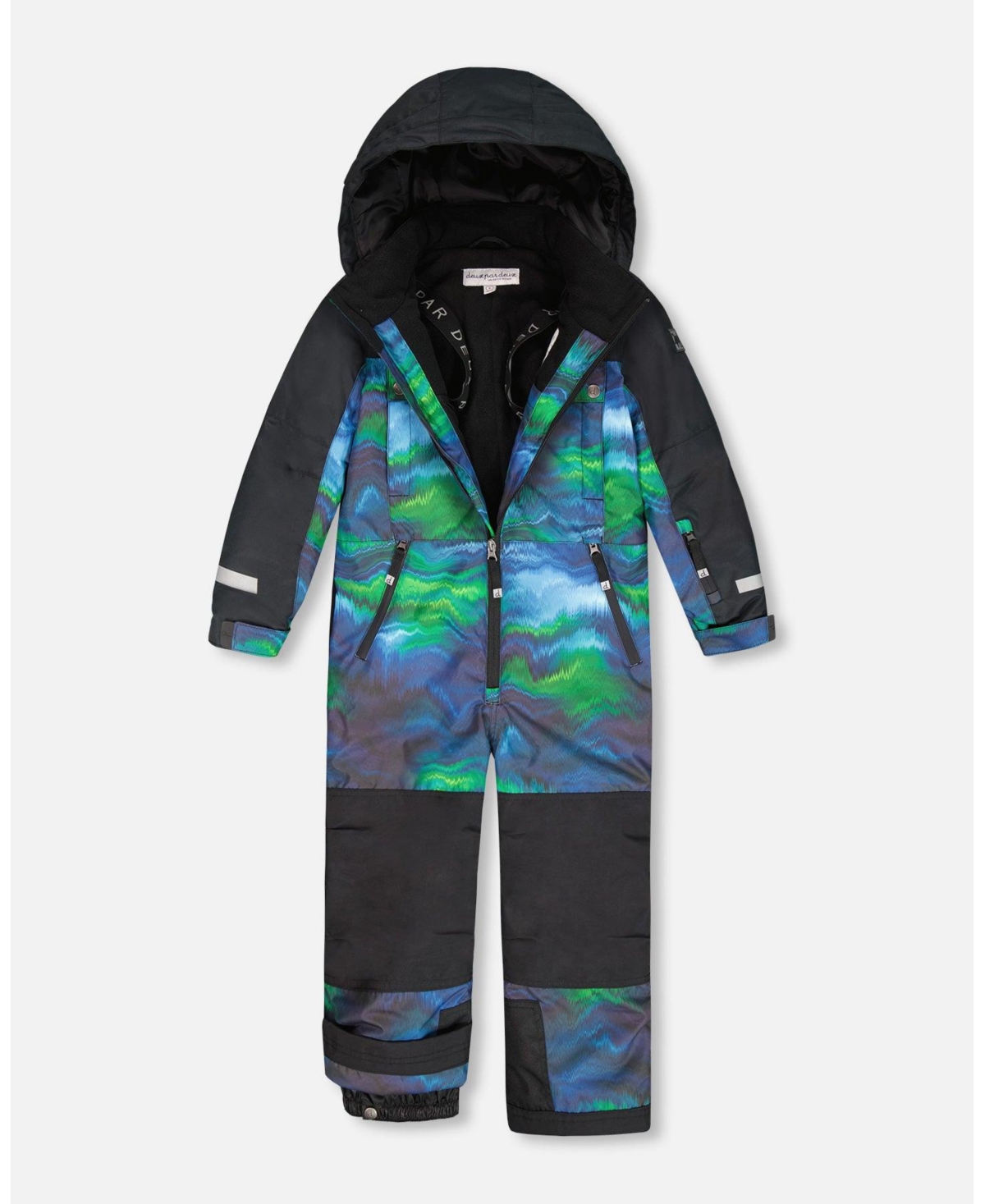Deux par Boy One-Piece Teknik Snowsuit Aurora Borealis