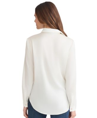 Women's Collared Long Sleeve Top