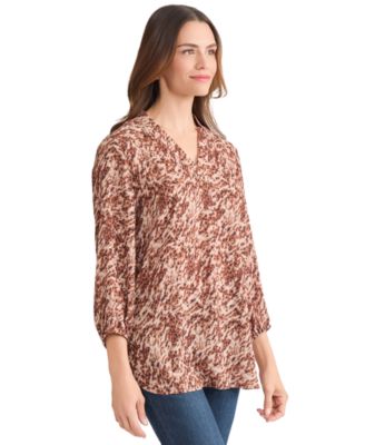 Women's V-Neck Pull On Tunic Top