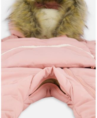 Baby Girl One-Piece Baby Snug Snowsuit Designed for Car Seat Pink - Baby|Toddler