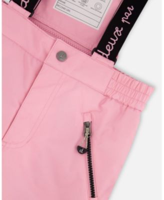 Girl Two-Piece Play Snowsuit with Printed Jacket Pink - Toddler|Child