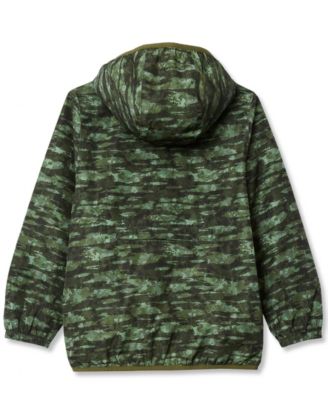 Girls Waterproof Hooded Packable Rain Jacket