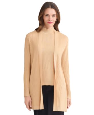 Jones New York - Women's Sutton Ribbed Long-Sleeve Cardigan Sweater