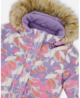 Girl Two-Piece Discover Snowsuit with Printed Jacket - Toddler|Child
