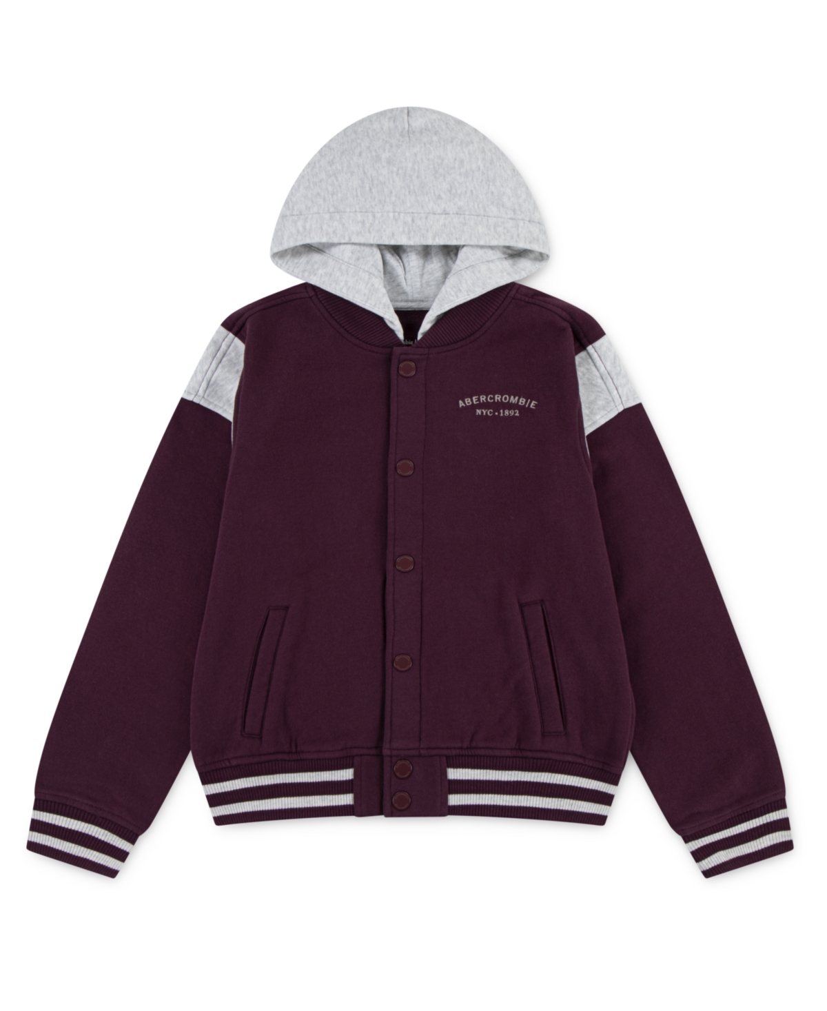 abercrombie kids Boys Fleece Hooded Bomber Jacket