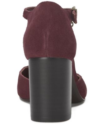 Women's Kanira Square-Toe Stacked Heel Pumps