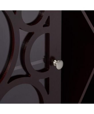 Jamestown Wood Buffet Server Storage Sideboard Wine Cabinet, Cherry