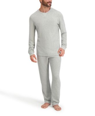 Men's Waffle Crew Neck Sleep Set