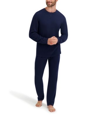 Men's Waffle Crew Neck Sleep Set