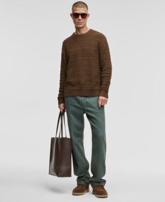 Men's Relaxed-Fit Textured Sweater, Macy's Exclusive