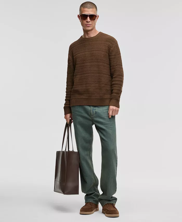 Men's Relaxed-Fit Textured Sweater - thumbnail 5