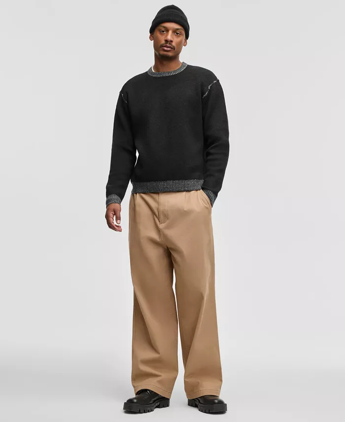 Men's Contrast Trim Sweater - thumbnail 6