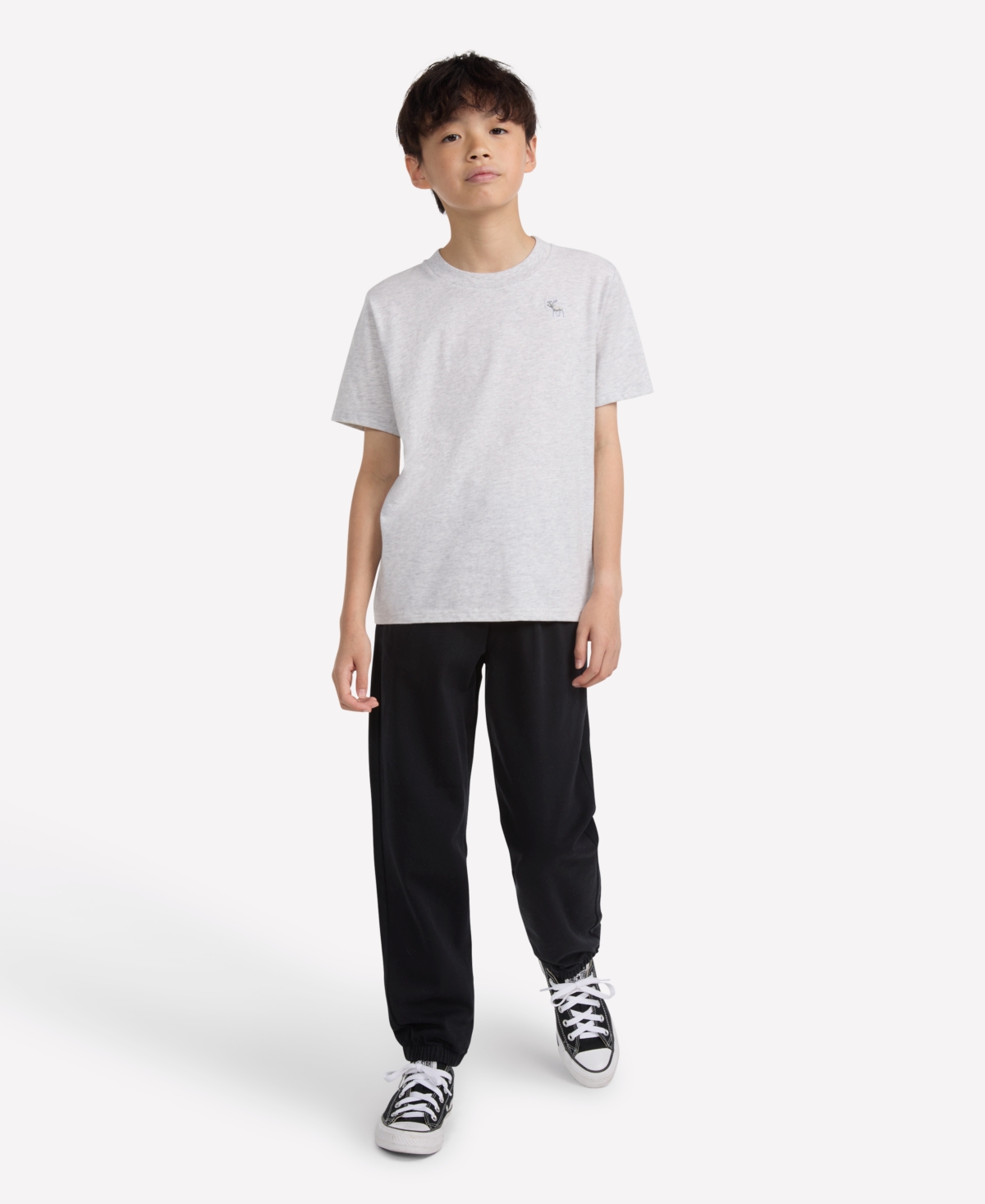 Abercrombie Boys Slim Fit Joggers In Black