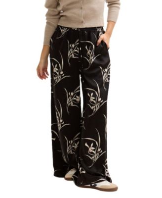 Women's Lillibet Wide Leg Large Floral Print Trouser