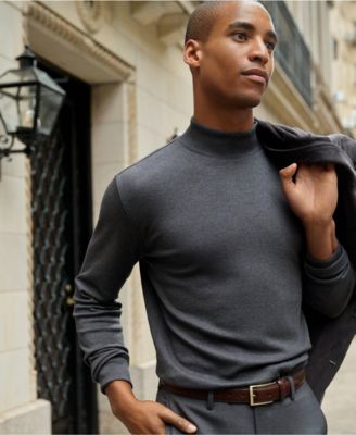 Big & Tall Cotton Supima Mock Turtleneck