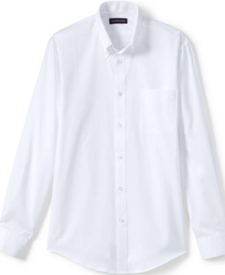 Men's Long Sleeve No Iron Pinpoint Dress Shirt