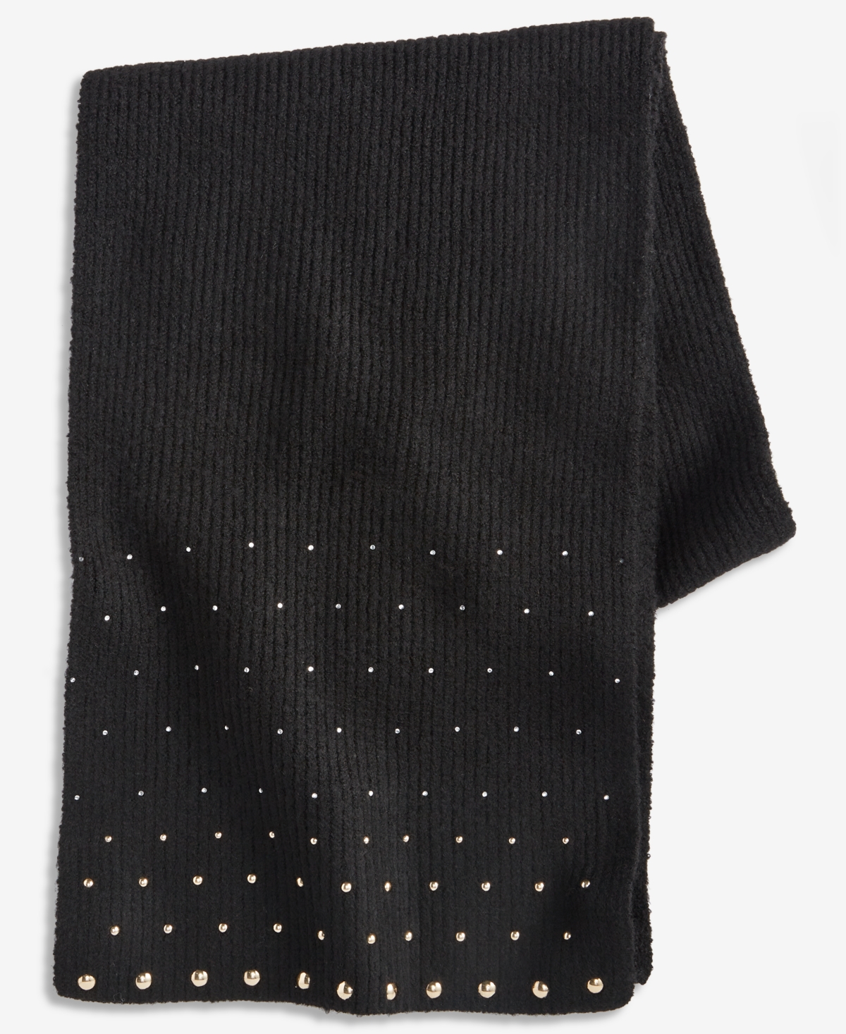 Inc International Concepts Solid Studded Muffler Scarf, Macy's Exclusive In Black