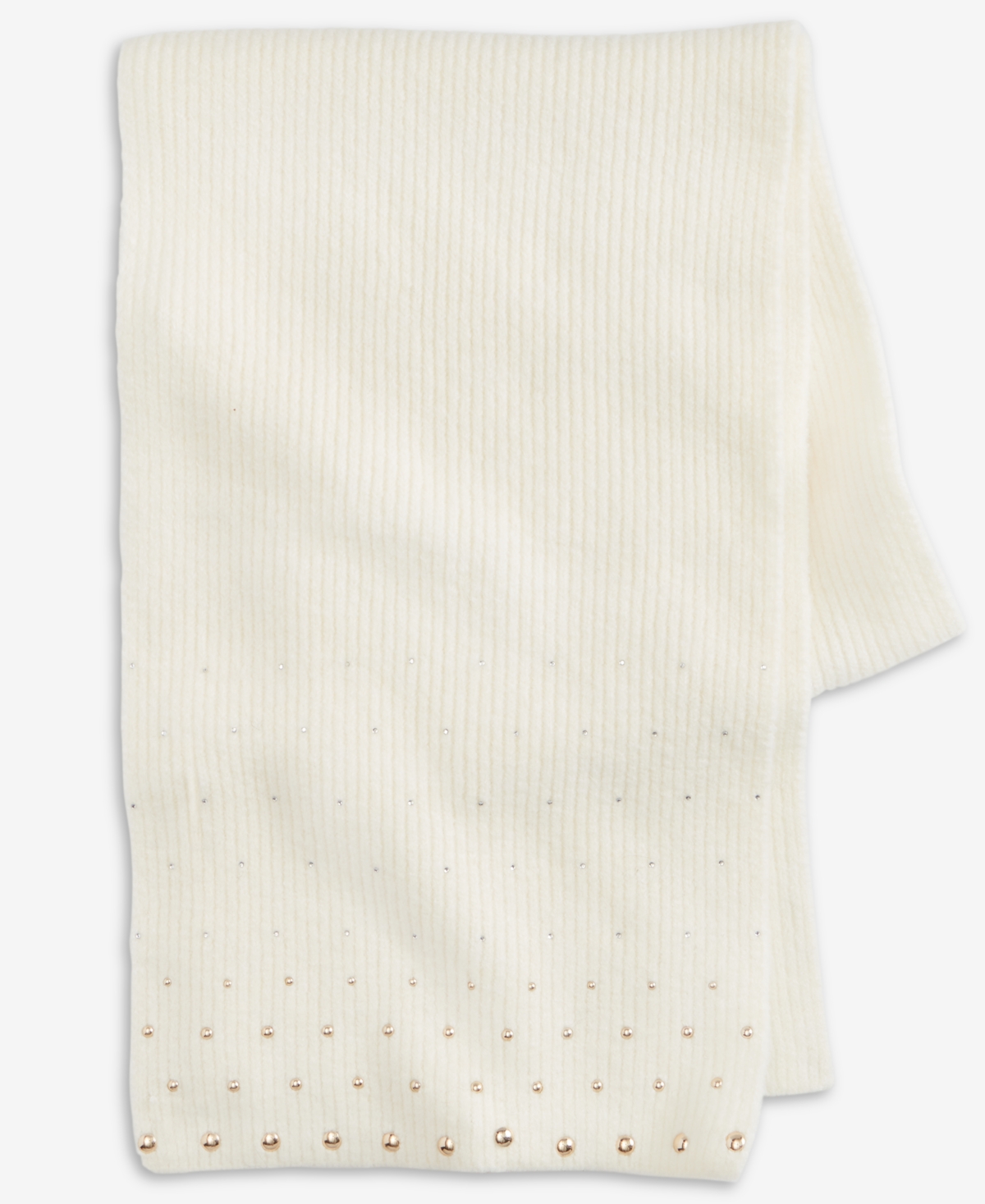 Inc International Concepts Solid Studded Muffler Scarf, Macy's Exclusive In Neutral