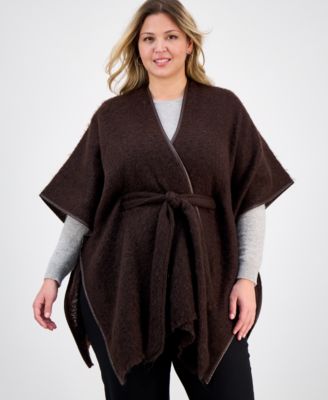 Cozy Belted Ruana Topper, Macy's Exclusive