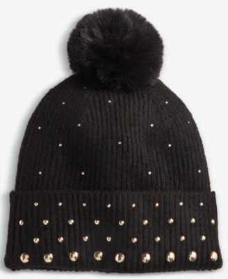 Solid Studded Beanie