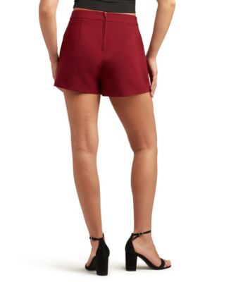 Juniors Soft Stretch Twill Button Skort