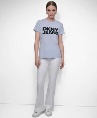 Women's Flocked Logo Crewneck T-Shirt