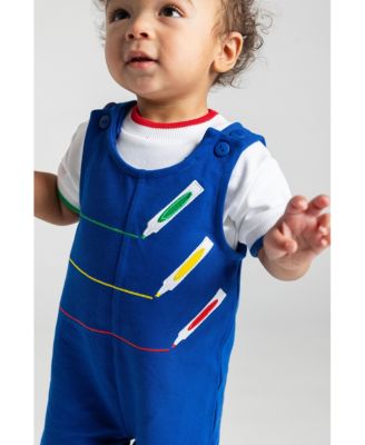 Baby Boys French Terry Shortall With Markers