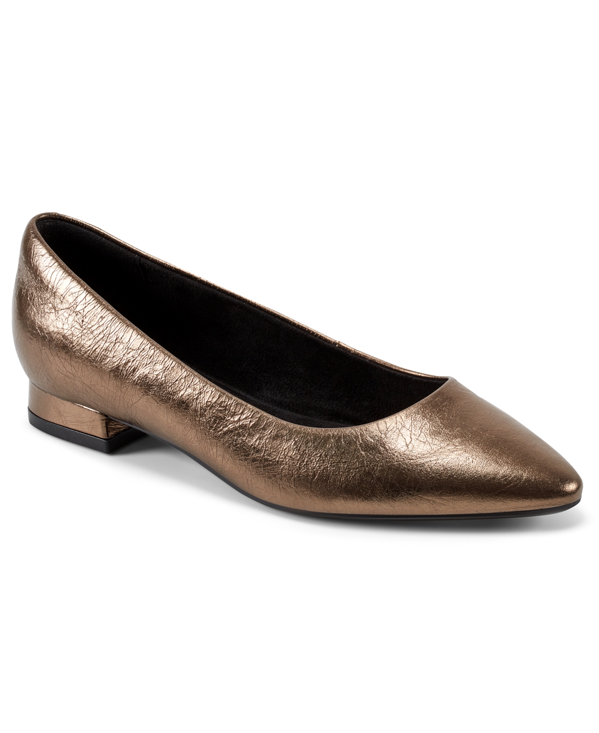 Rockport Tessa Pointed Toe Flat In Brown