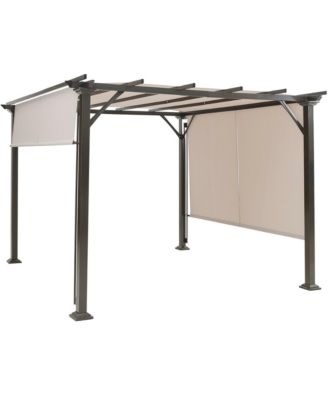10' X 10' Pergola Kit Metal Frame Gazebo &Canopy Cover Patio Furniture Shelter