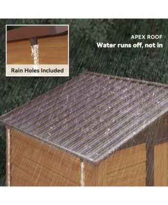 8' x 6' Storage Shed Garden Tool House w/ Vents Doors