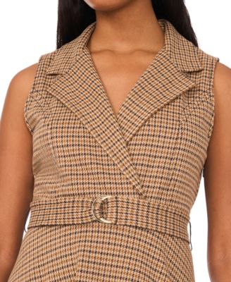 Women's Sleeveless V-Neck Fit & Flare Dress