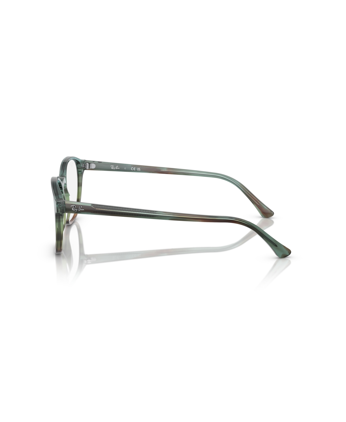 Ray Ban Unisex Phantos Eyeglasses, Rb5417 In Green
