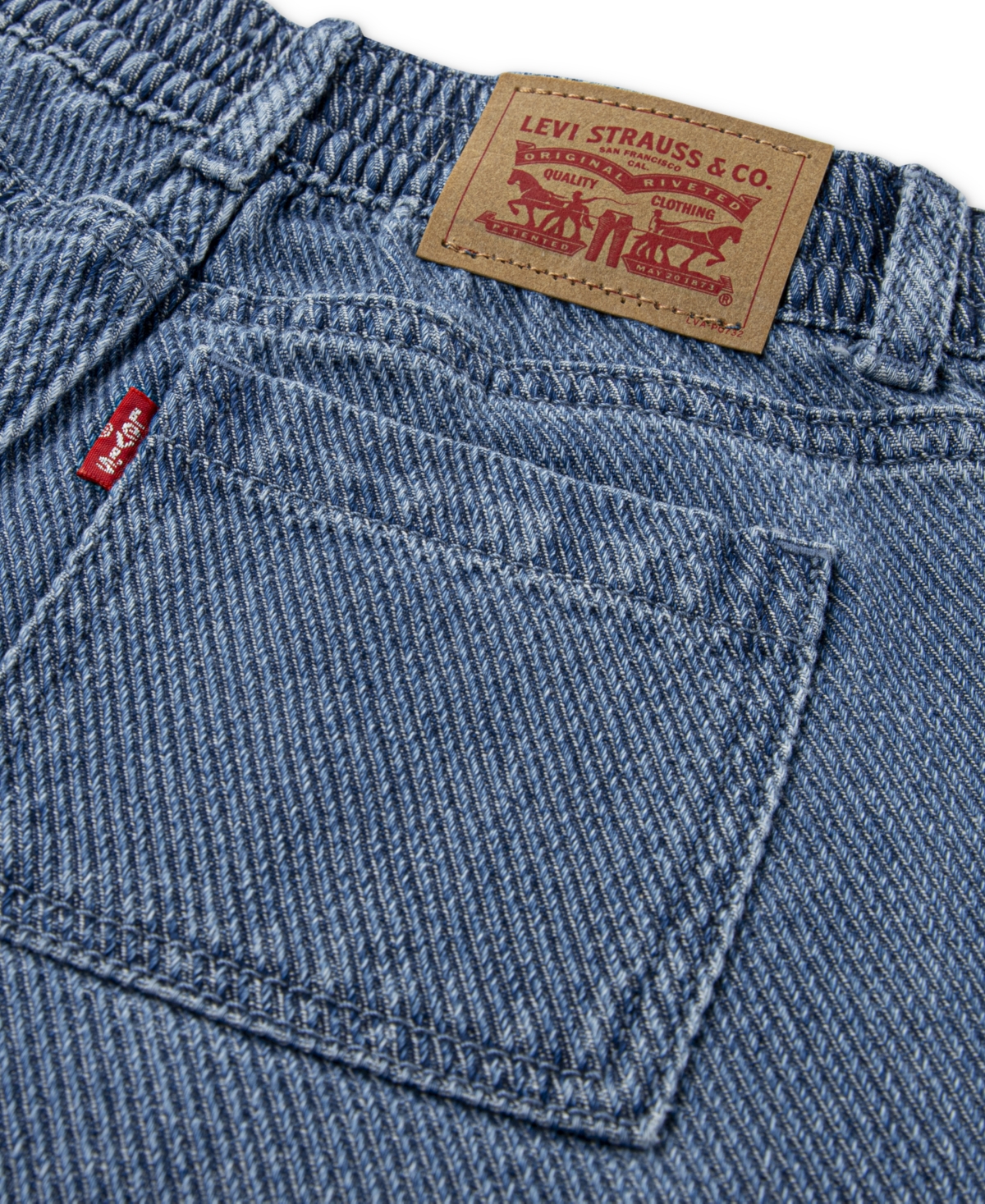 Levi's Big Girls High Rise Wide Leg Baggy Pants In Blue
