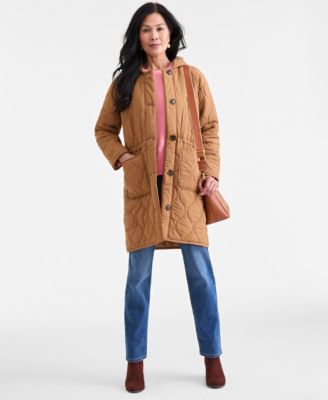 Women's Quilted Hooded Jacket, Macy's Exclusive