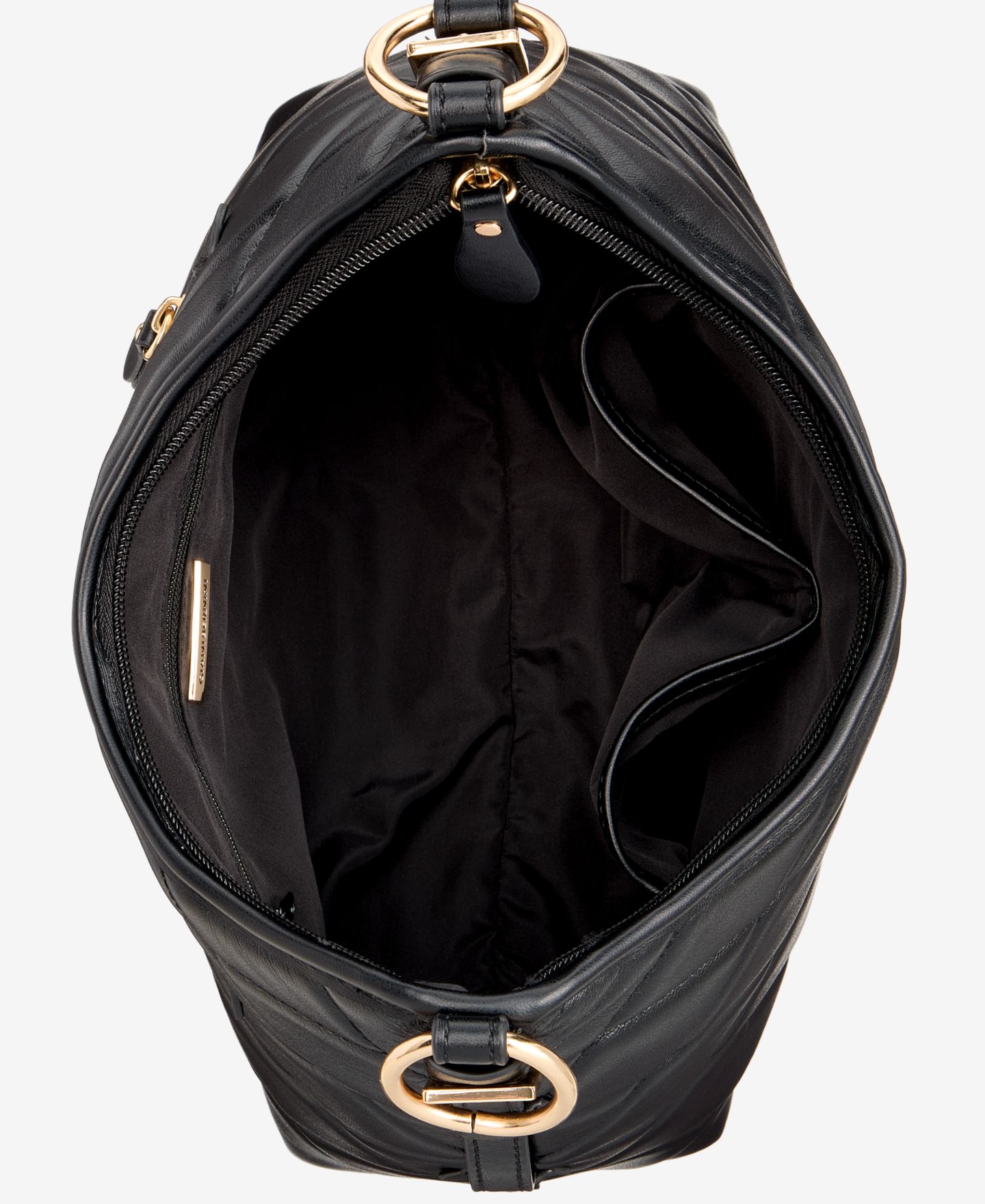 Женская сумка Giani Bernini Small Quilted Soft Shoulder Crossbody, цвет: Чёрный — фото 5