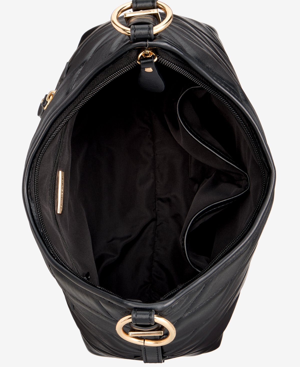 Giani Bernini Small Quilted Soft Shoulder Crossbody, Exclusively At Macy's In Black