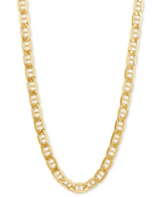 Lightweight Polished Mariner Link 26" Chain Necklace (5.5MM) in 14k Gold