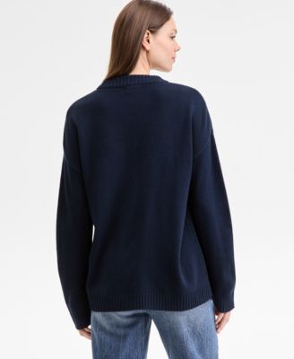 Juniors' Teddy Bear Tunic Sweater