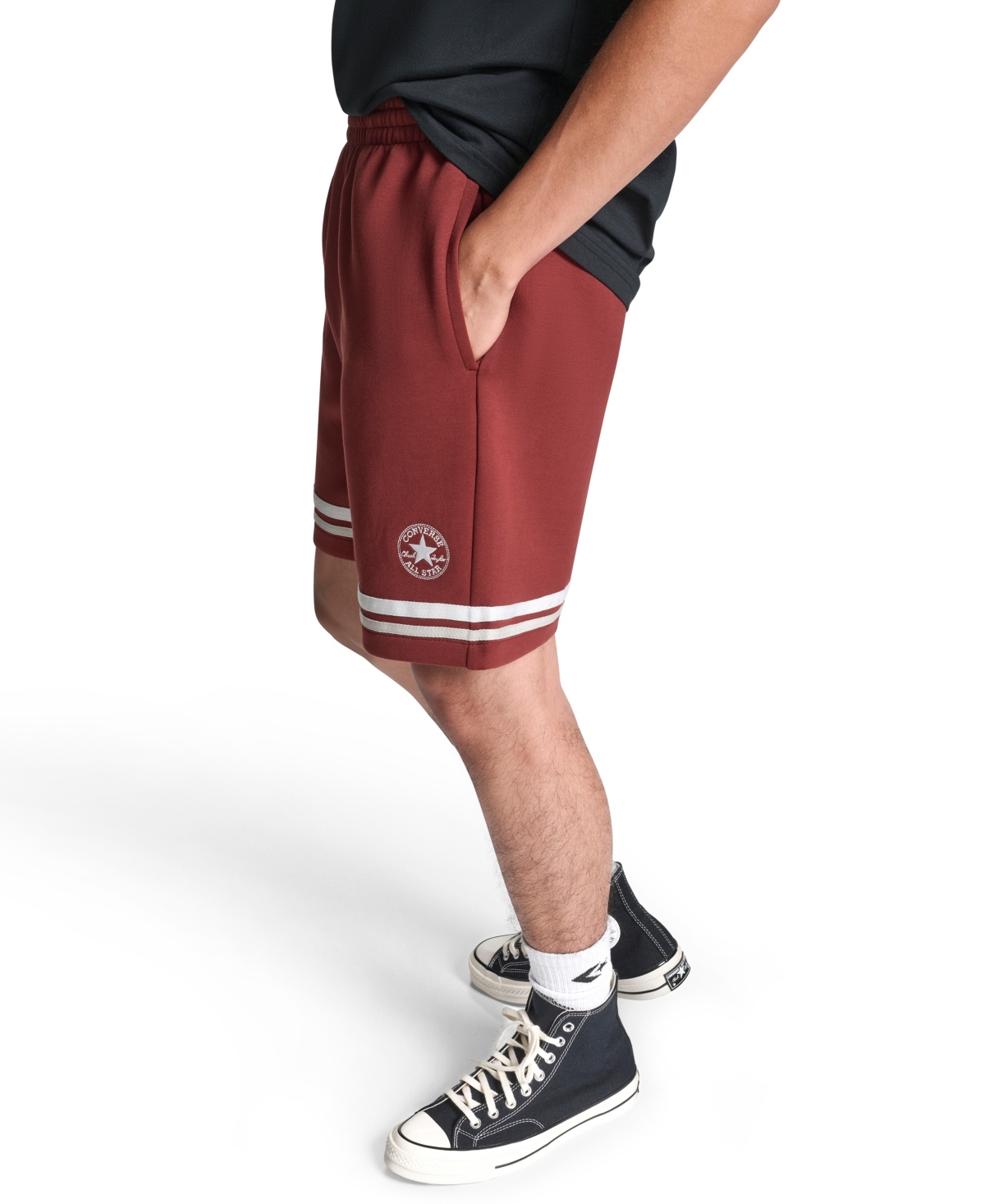 Converse Men's Retro Chuck Knit Shorts In Brown