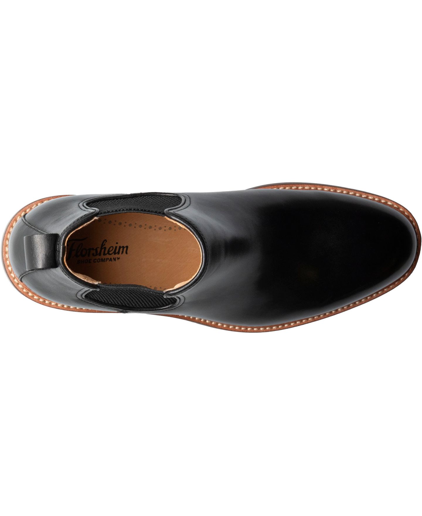Мужские ботинки Florsheim Anthem Plain Toe Chelsea, цвет: Чёрный — фото 7