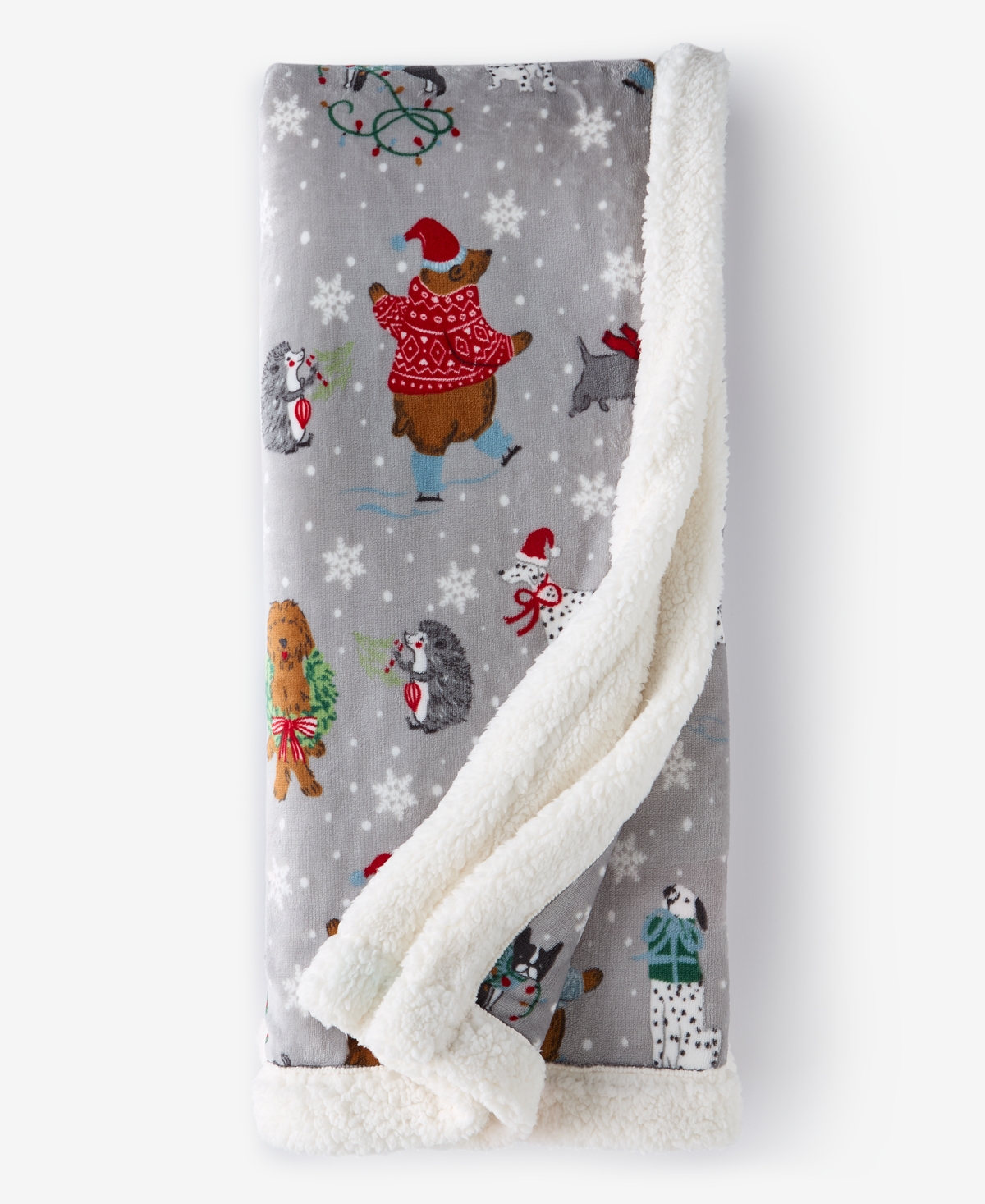 Holiday Lane Cozy Plush Throw, 50" X 60", Exclusively At Macy's