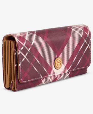 Plaid Receipt Manager Wallet, Macy's Exclusive