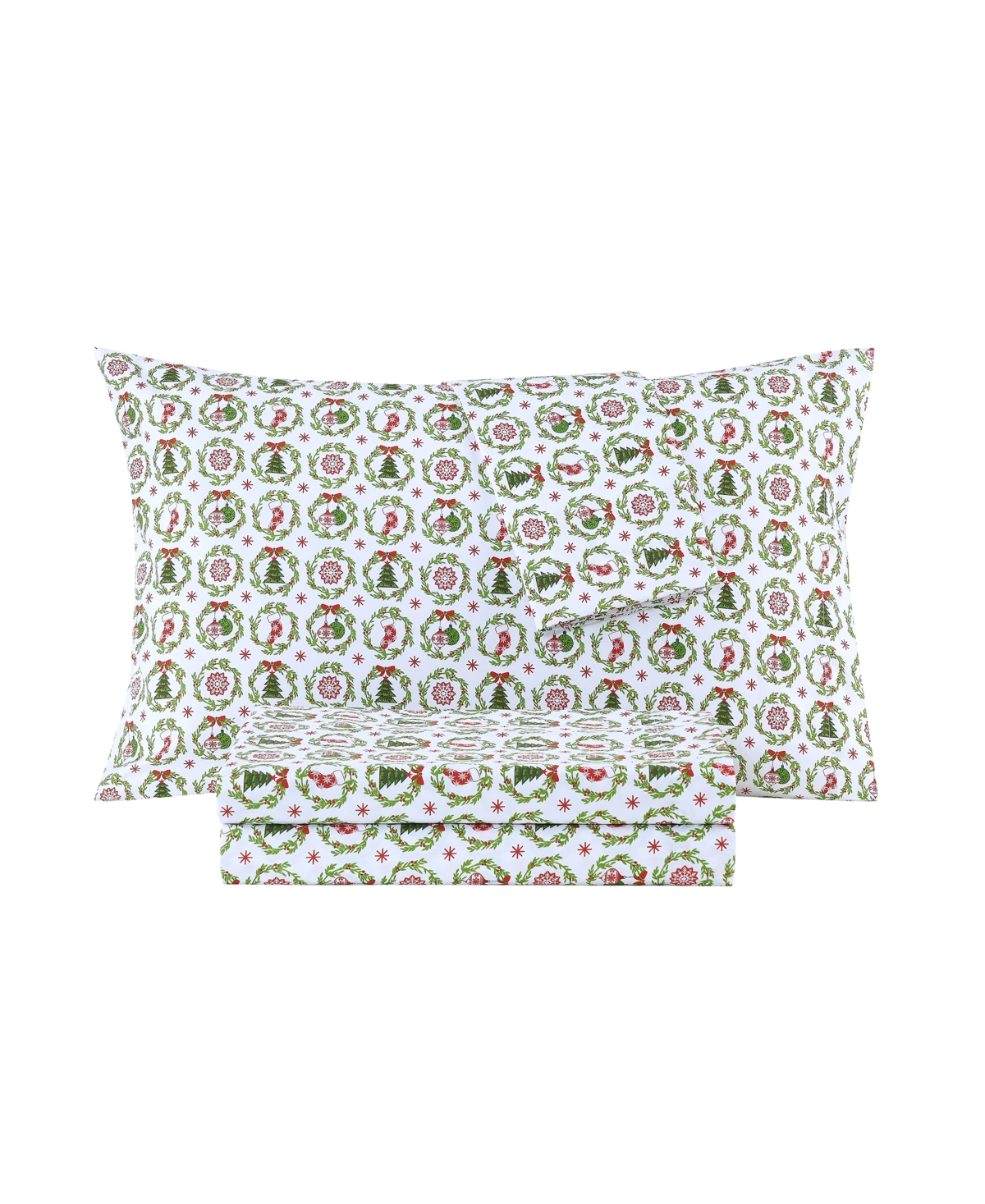 Sanders Holiday Printed Microfiber 4-pc. Sheet Set, Full In Multi