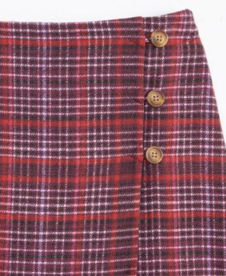 Women's Plaid Wrap Mini Skirt, Macy's Exclusive