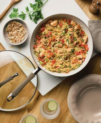 Cucina Ceramic Nonstick 11" Stir Fry Pan with Lid